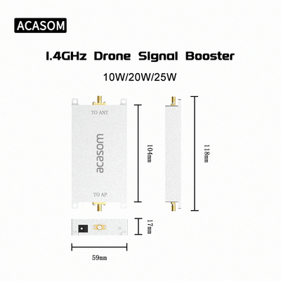 بهره وری 45٪ 40dBm 1.4GHz ماژول تقویت کننده RF دو طرفه برای گسترش دهنده بی سیم