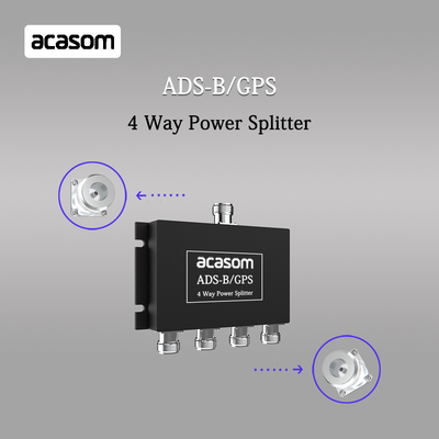 تقسیم کننده 4 راه برای سیگنال های ADS-B و GPS 800-2150MHz N اتصال زنانه ورودی پایین