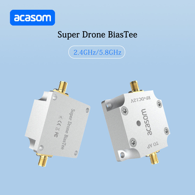 12V Super Drone Bias Tee از دست دادن ورودی کم ≤0.4dB برای قدرت ورودی ≤40dBm و 2.4-2.5GHz
