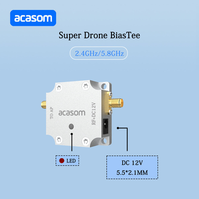 سری ابر درون DC 12V Bias Tee برای ماژول منبع برق انتقال تقویت کننده 2.4GHz