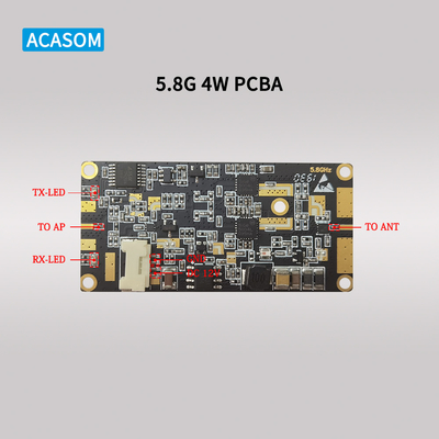 تقویت کننده سیگنال RF قدرتمند 5W 37dBm 12V PCBA برای 5.8GHz و 2.4GHz گسترش محدوده بی سیم